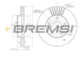 Bremsi CD7216V - B. DISC TOYOTA