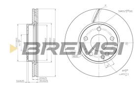 Bremsi CD7220V - B. DISC MERCEDES-BENZ