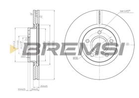 Bremsi CD7225V - B. DISC FORD, VOLVO, LAND ROVER