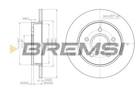 Bremsi CD7226S - B. DISC FORD