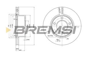 Bremsi CD7228V - B. DISC BMW
