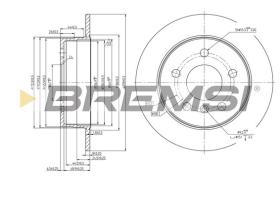 Bremsi CD7258S - B. DISC MERCEDES-BENZ