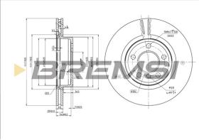 Bremsi CD7271V - B. DISC BMW