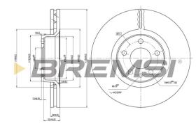 Bremsi CD7277V - B. DISC AUDI, SAAB