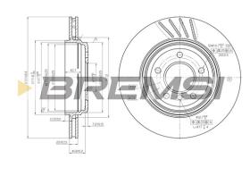 Bremsi CD7280V - B. DISC BMW, SAAB