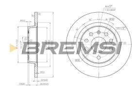 Bremsi CD7288S - B. DISC FIAT, OPEL, SAAB, CADILLAC