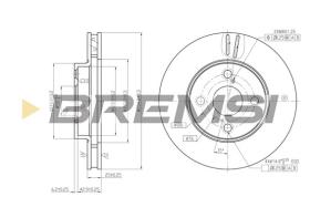 Bremsi CD7294V - B. DISC TOYOTA