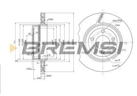Bremsi CD7297V - B. DISC BMW