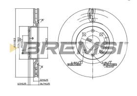 Bremsi CD7298V - B. DISC FIAT, OPEL, VAUXHALL
