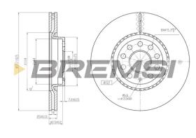 Bremsi CD7305V - B. DISC VW, AUDI, SEAT, SKODA