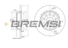 Bremsi CD7306S - B. DISC VW, AUDI, SEAT, SKODA