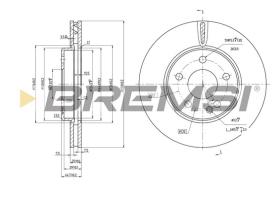 Bremsi CD7316V - B. DISC MERCEDES-BENZ