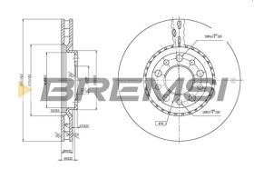 Bremsi CD7449V - B. DISC ALFA ROMEO