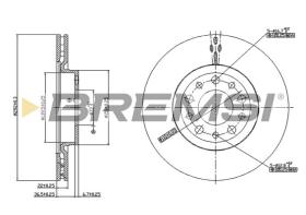 Bremsi CD7454V - B. DISC ALFA ROMEO