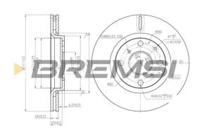 Bremsi CD7527V - B. DISC PEUGEOT, CITROEN, TOYOTA