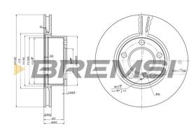 Bremsi CD7536V - B. DISC BMW