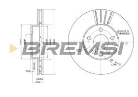 Bremsi CD7559V - B. DISC FORD, VW, SEAT
