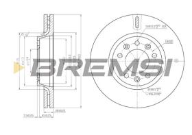 Bremsi CD7601V - B. DISC FIAT, PEUGEOT, CITROEN