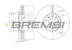 Bremsi CD7615V - B. DISC FIAT, PEUGEOT, CITROEN, TOYOTA