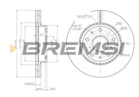 Bremsi CD7620V - B. DISC FIAT, SUZUKI