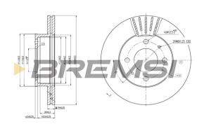 Bremsi CD7632V - B. DISC HYUNDAI