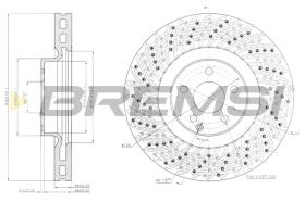 Bremsi CD7637V - B. DISC MERCEDES-BENZ