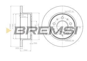 Bremsi CD7653S - B. DISC FIAT, PEUGEOT, CITROEN