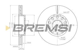 Bremsi CD7706V - B. DISC VW, AUDI, SEAT, SKODA