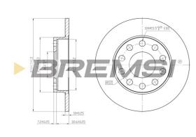 Bremsi CD7709S - B. DISC VW, AUDI, SEAT
