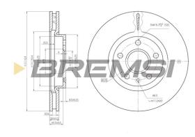 Bremsi CD7722V - B. DISC OPEL, VAUXHALL, SAAB