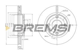 Bremsi CD7740V - B. DISC FORD, OPEL