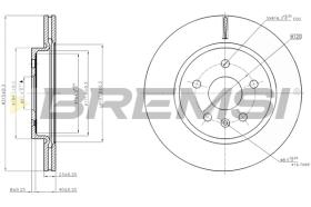 Bremsi CD7805V - B. DISC OPEL, VAUXHALL, SAAB