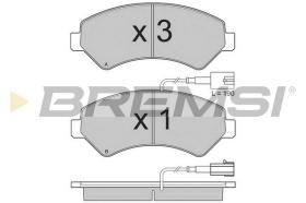 Bremsi BP3323TR - B. PADS FIAT