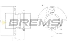 Bremsi CD5164V - B. DISC MERCEDES-BENZ