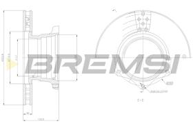 Bremsi CD5165V - B. DISC MERCEDES-BENZ