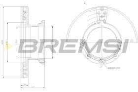 Bremsi CD5188V - B. DISC MERCEDES-BENZ
