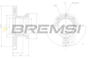 Bremsi CD5216V - B. DISC MAN