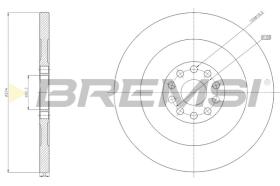 Bremsi CD5364S - B. DISC MERCEDES-BENZ