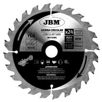 JBM 14986 - HOJA DE SIERRA CIRCULAR 24T 115MM PARA MADERA PARA REF. 6001