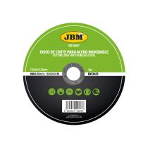 JBM 14897 - DISCO DE CORTE T41 PARA ACERO INOXIDABLE 115X1MM