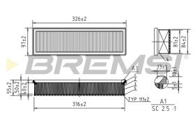 Bremsi FA1051 - FILTER