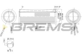 Bremsi FA2114 - AIR FILTER SAAB