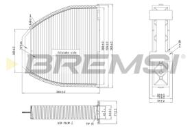 Bremsi FC0083A - CABIN FILTER MERCEDES-BENZ