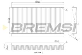 Bremsi FC0090A - CABIN FILTER FIAT, OPEL, SAAB