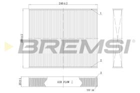 Bremsi FC0094C - CABIN FILTER FORD