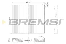 Bremsi FC0183C - CABIN FILTER MERCEDES-BENZ, VW, AUDI