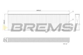 Bremsi FC0474A - CABIN FILTER MINI