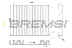Bremsi FC0854C - CABIN FILTER HONDA