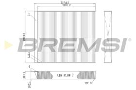 Bremsi FC0971C - CABIN FILTER RENAULT