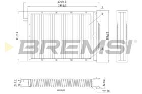 Bremsi FC0980C - CABIN FILTER RENAULT